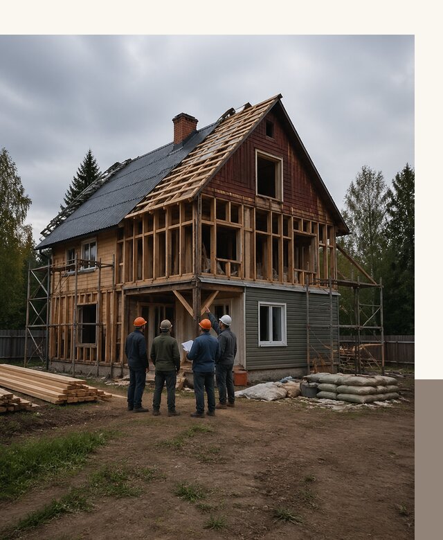 Реконструкция дачного дома в Кургане под ключ с проектом