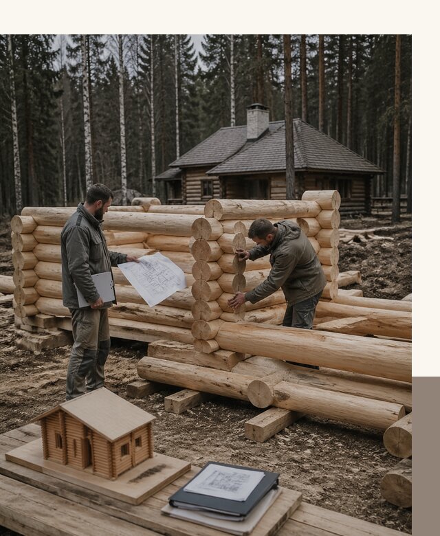 Проектирование и строительство домов из бревна в Кургане